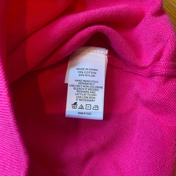 Fuchsia Short Sleeve Sweater - Picture 7 of 7